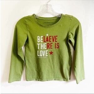 Life is Good Crusher girls shirt tee green red Christmas tree
